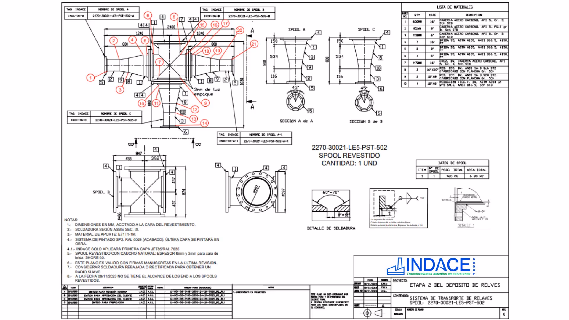 plano Auto CAD 2D Ingenieria