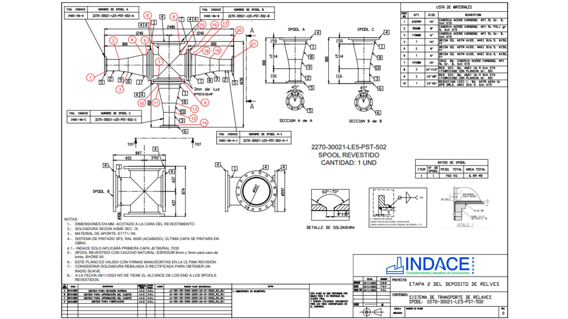 plano Auto CAD 2D Ingenieria